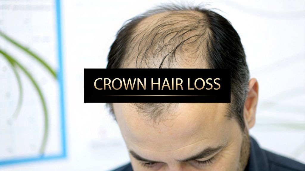 What losing hair on crown of head really means and how to help